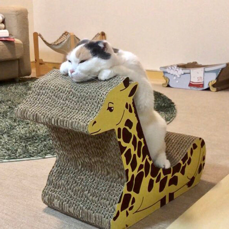 キリン　爪とぎ　猫ベッド　メルヘン　段ボール　nekoto_　モニター　猫