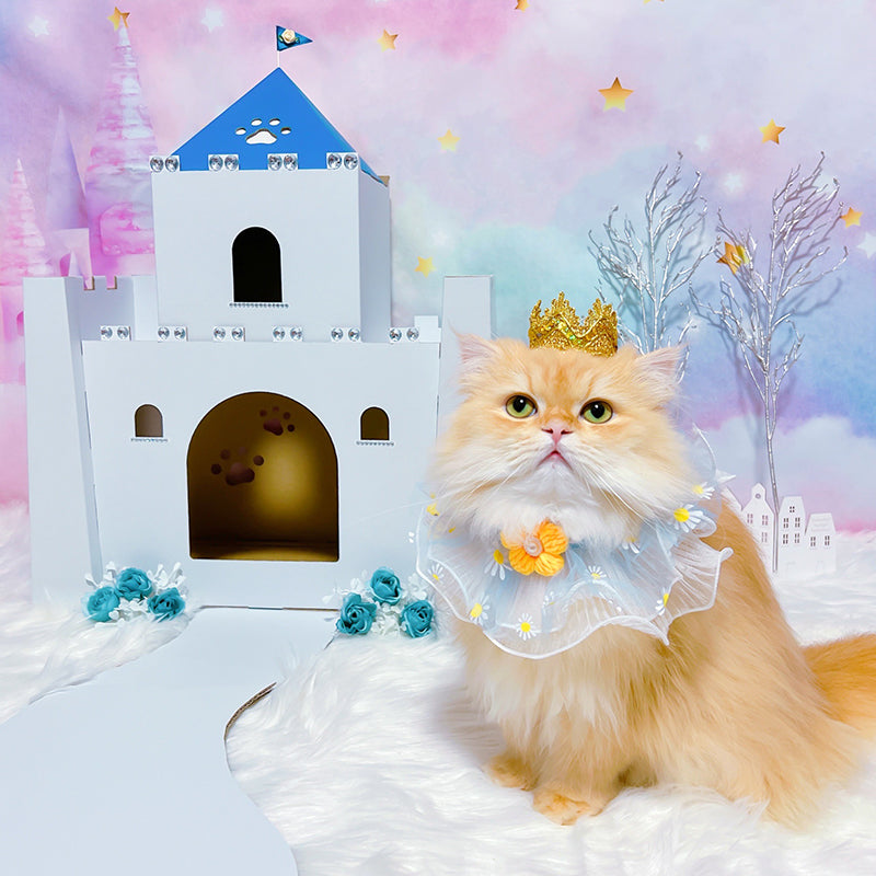 にゃんこキャッスル　段ボール　猫ハウス　メルヘン　モニター　城